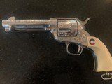 Colt 45 General Patton unfired fully engraved ,Sterling silver plated - 6 of 10