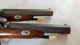 Pair of Engraved Belgain .61 Cal Percussion Dueling / Target Pistols - 3 of 15