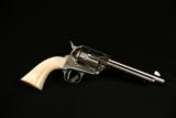 Uberti 1873 Limited Ed Engraved Cattleman Revolver NM Stainless Steel .45 Colt 5 inch - 3 of 4