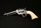 Uberti 1873 Limited Ed Engraved Cattleman Revolver NM Stainless Steel .45 Colt 5 inch - 1 of 4