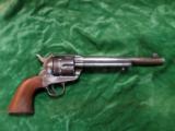 Colt Single Action Army, 1st gen. 45LC, 7 1/2, mfg 1881, w/ letter, blue/gray all original - 3 of 9