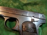 Colt 1908 Model, Pocket Hammerless 380 semi auto, blue, mfg. 1922- 2 of 6