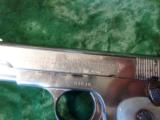 Colt 1908 Mod. 380 Cal. Mfg. 1922, Original Nickel and Mother-of-peal grips - 9 of 9