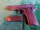Colt 1911 WWI, mfg. 1918, all original, 70%, w/ 3 extra period mags - 4 of 12