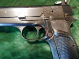 Browning Hi Power, 9mm C series, adj. sight 98% original blue. - 3 of 10