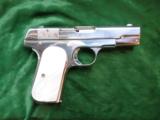 Colt Model 1908, cal. .380, Nickel, mother of pearl grips - 3 of 11