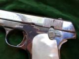 Colt Model 1908, cal. .380, Nickel, mother of pearl grips - 2 of 11