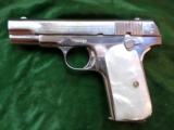 Colt Model 1908, cal. .380, Nickel, mother of pearl grips - 1 of 11