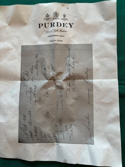 J. Purdey 1928 'Lightweight' 12 Gauge - Image 15 of 15