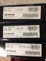 Browning Model 12 (20+28), Model 42 (410) 6 gun SET 3-Grade V, 3-Grade I NIB Same # - 1 of 15