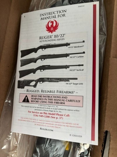Ruger 10/22 RPF-LP Satin Black NIB - Image 5 of 7