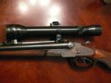 Very fine and Rare scoped Fried. Bartels Double Rifle in cal 9x72R - 4 of 12