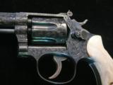 Smith and Wesson K22 Masterpiece with full coverage engraving - 2 of 14
