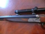 Nicely engraved Pre- war German drilling with contemporary Zeiss scope, cal 16/16/8x57JR - 6 of 13