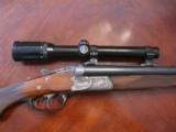 Nicely engraved Pre- war German drilling with contemporary Zeiss scope, cal 16/16/8x57JR - 1 of 13