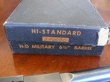 High Standard H-D Military Model 22 lr with its original box. - 2 of 5