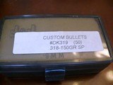 Custom bullets .318 diameter, 150 grain Spitzer - 1 of 4