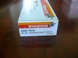 6mm Remington Factory ammo made by Winchester - 1 of 2