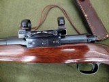 Mod 70 Winchester in 300 H&H, with Griffin and Howe side mount featuring steel 1" scope rings - 5 of 9