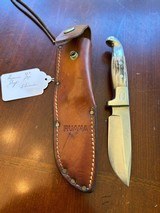 R. Ruana Fixed blade Sticker w/Sheath AS NEW - 4” fixed blade - 4 of 6