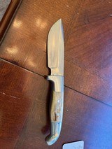 R. Ruana Fixed blade Sticker w/Sheath AS NEW - 4” fixed blade - 3 of 6