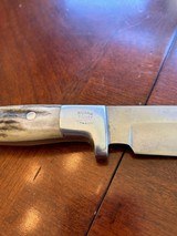 R. Ruana Fixed blade Sticker w/Sheath AS NEW - 4” fixed blade - 5 of 6