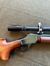 Custom Win 1885 rifle in 225 with Unertl bench rest scope - 2 of 9