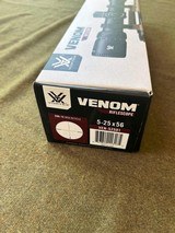 Vortex Venom 5-25 power scope with Leupold rings - 1 of 6