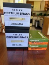 Factory new 280 Rem Brass by Nosler and R-P - 1 of 3