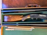 Cased Winchester Model 42 Deluxe two barreled set, with matching numbers - 5 of 20