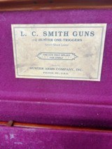 Cased LC Smith Featherweight 20 ga, Hunter one trigger and ejectors - 4 of 20