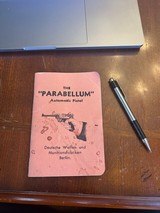 The "Parabellum" Automatic Pistol owners brochure...Original.