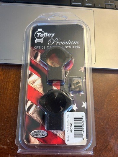 Talley light weight Win Mod 70 scope mounts, 1" tube and "High" at .860