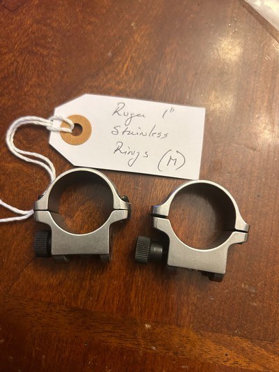 Stainless steel Ruger Rings