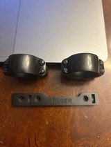 Ruger handgun scope base with rings