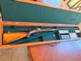 Axtell 1877 Creedmore Rifle in 45-100 with tang and heel sights and its original case. - 1 of 14