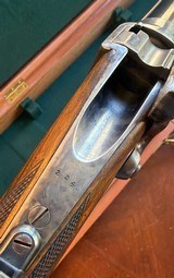 Axtell 1877 Creedmore Rifle in 45-100 with tang and heel sights and its original case. - 8 of 14
