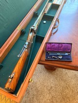 Axtell 1877 Creedmore Rifle in 45-100 with tang and heel sights and its original case. - 4 of 14