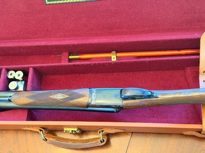 Cased W&C Scott "Kinsman" 12 ga English game gun in excellent condition. - Image 9 of 11