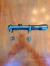 Karl Kaps 2 1/2 power German hunting scope with claw mounts and their bases as modified for an 11 mm rail. - Image 3 of 12