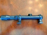 Karl Kaps 2 1/2 power German hunting scope with claw mounts and their bases as modified for an 11 mm rail. - Image 12 of 12