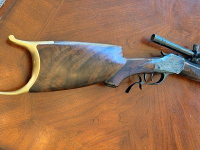 A restored Winchester 1885Schutzen rifle with a thick sided action, DSTs and possibly a Schoyen barrel - Image 5 of 19