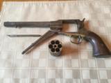 *Early Matching* Remington 1861 Army Civil War Revolver w/ Display Case - 3 of 10