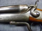 A. HOLLIS & SON .360
ROTARY-UNDERLEVER DBLE-BARRELLED HAMMER RIFLE - 10 of 11