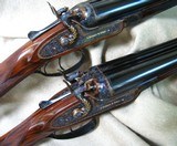 Magnificent Pair J. Purdey Bar-in-Wood Hammer Guns
