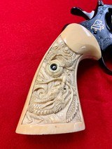 Colt Python 357 - ENGRAVED WITH IVORY GRIPS - Mfg. 1981 - 7 of 10