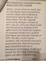 John Wayne personal owned Mosin-Nagant carbine 1966 Norinco production - 11 of 15