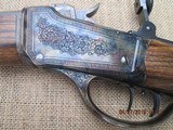 Early engraved Winchester Lo-Wall custom rifle in 32-40 win. - 8 of 11