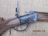 Early engraved Winchester Lo-Wall custom rifle in 32-40 win. - 4 of 11