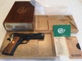 1982 Colt MKIV Series 70 Govt. Model with original Box, Papers, Wrapping - 1 of 14